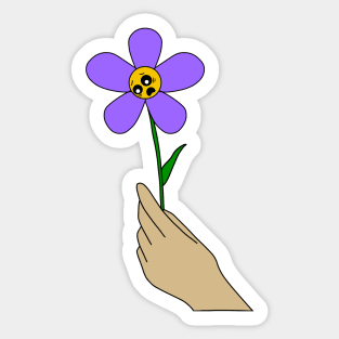 Stressed flower Sticker